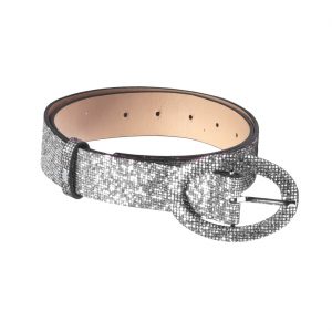 Show Gürtel Glitzer Deluxe silber