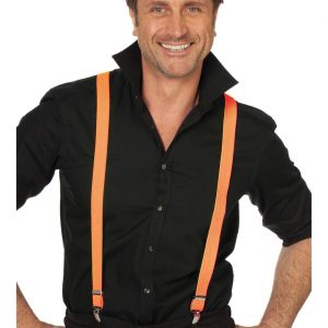 Hosenträger Deluxe einfarbig neonorange