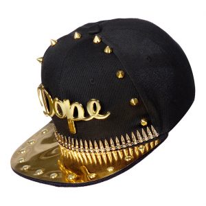 Show / Festival Schildmütze Basecap protzig Deluxe DOPE schwarz-gold