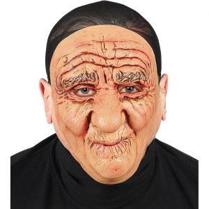Rentner Alter Mann Opa Latexmaske aus Schaumlatex haut-beige