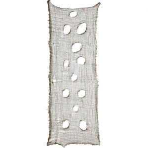 Gruselige Deko Stoffbahn Fetzen Stoff 75x300cm dunkelgrün