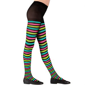 Kinderringelstrumpfhose Nylon gestreift Classic mehrfarbig schwarz-bunt