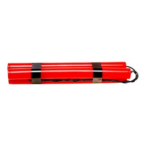 Western / Polizei Dynamitstange 3 Stangen aus Kunststoff 25cm auch für Gangster Einbrecher rot-schwarz