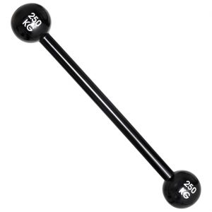 Zirkus Starker Mann Deko Accessoire aufblasbar Hantelstange mit 250kg Aufdruck 120cm schwarz-weiß