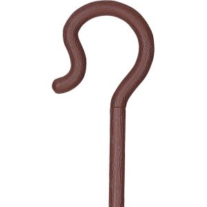 Bischof / Sankt Nikolaus Hirtenstab mit eingerollter Spitze zerlegbar 148cm braun
