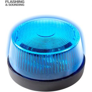 Polizei Feuerwehr Notarzt Warnlicht blinkendes Blaulicht mit Sirene in Blau 7x4cm blau-schwarz