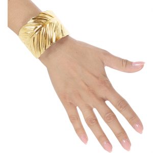 Griechen / Orientalen Armreif Armspange in Lorbeerblattform gold