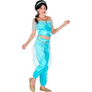 Orientalin Bauchtänzerin Kinderkostüm Anzug ARABISCHE PRINZESSIN türkis-gold