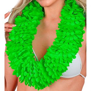 Hawaii / Blumen Halskette Hawaiikette Lei Deluxe grün