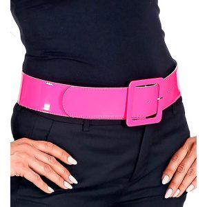Gürtel Venyl Lack einfarbig neonpink