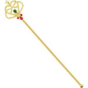 Märchenprinzessin / Fee Zauberstab Zepter aus Kunststoff gold