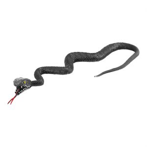 Schlange Deko Standfigur / Hängefigur realistische Optik 75cm schwarz