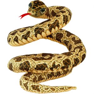 Schlange Deko Standfigur / Hängefigur realistische Optik 75cm braun-beige