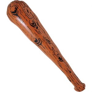 Steinzeit Knüppel Keule aufblasbar in Holzoptik 90cm braun