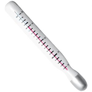 Arzt Thermometer Deko Accessoire Artikel auch für Krankenschwester Chirurg Riesenthermometer 37cm blau-silber