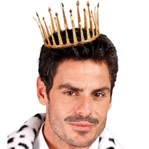 Königinnen Königs Krone aus Metall verschiedene Formen gold