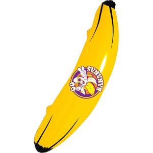 Lebensmittel Bananen Deko Figur aufblasbar auch als Accessoire für Affen 100cm Bananas gelb-bunt