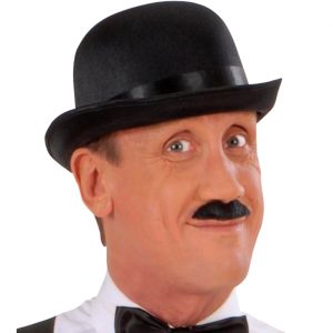 Steampunk / Edelleute Hut Melone Satin schwarz