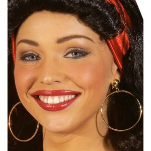 Oriental Gipsy / Piraten Ohrringe Clips großer Ring gold