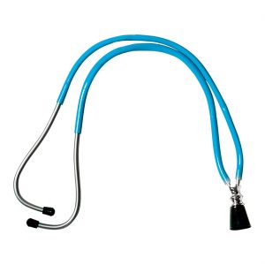 Arzt Stethoskop Deko Accessoire Artikel auch für Krankenschwester Chirurg klassisch blau-silber