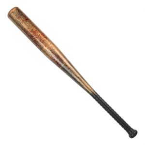 Baseballspieler / Jokergirl Baseballschläger oder Keule blutig in Metalloptik 72cm kupfer-rot