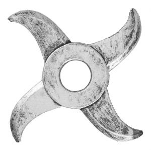 Kombat Ninja Wurfstern Genjin Shuriken aus Kunststoff 16cm NINJA STAR silber