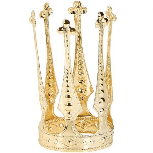 Prinzessin Edeldame Krone Krönchen aus Metall gold