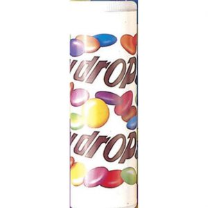 Scherzartikel Deko Accessoire Artikel Schock Drops Bonbon Verpackung mit Springschlangen bunt