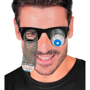Scherzartikel Brille herausfallende Augen bunt