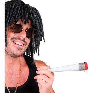Joint Dekozigarette Riesenjoint Marihuana Hanf mit Glut 23cm weiß-orange