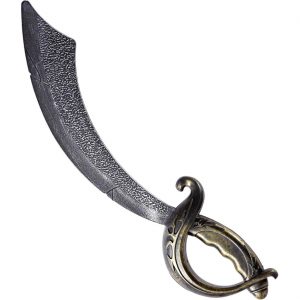 Piraten / Orientalen Krummschwert Krummsäbel Antikoptik 48cm silber-gold