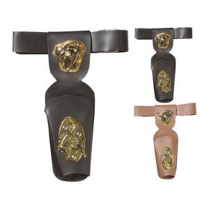 Cowgirl Cowboy Gürtelholster mit einer Tasche classic braun oder schwarz braun-schwarz