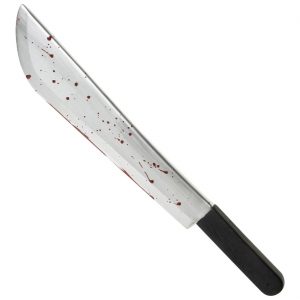 Horror Jason Schwert Machete blutig 52cm silber-rot