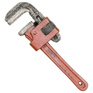 Handwerker Zange Zange Rohrzange auch für Mechaniker 31cm rot-silber